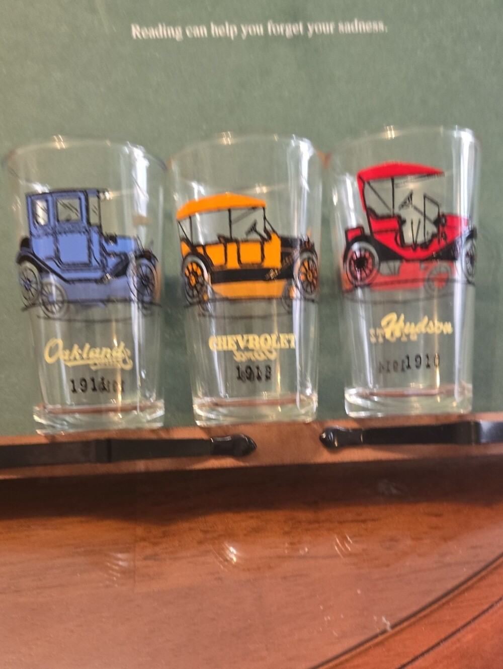 Vintage Car Collector Set - Blue, Orange, Red Cars